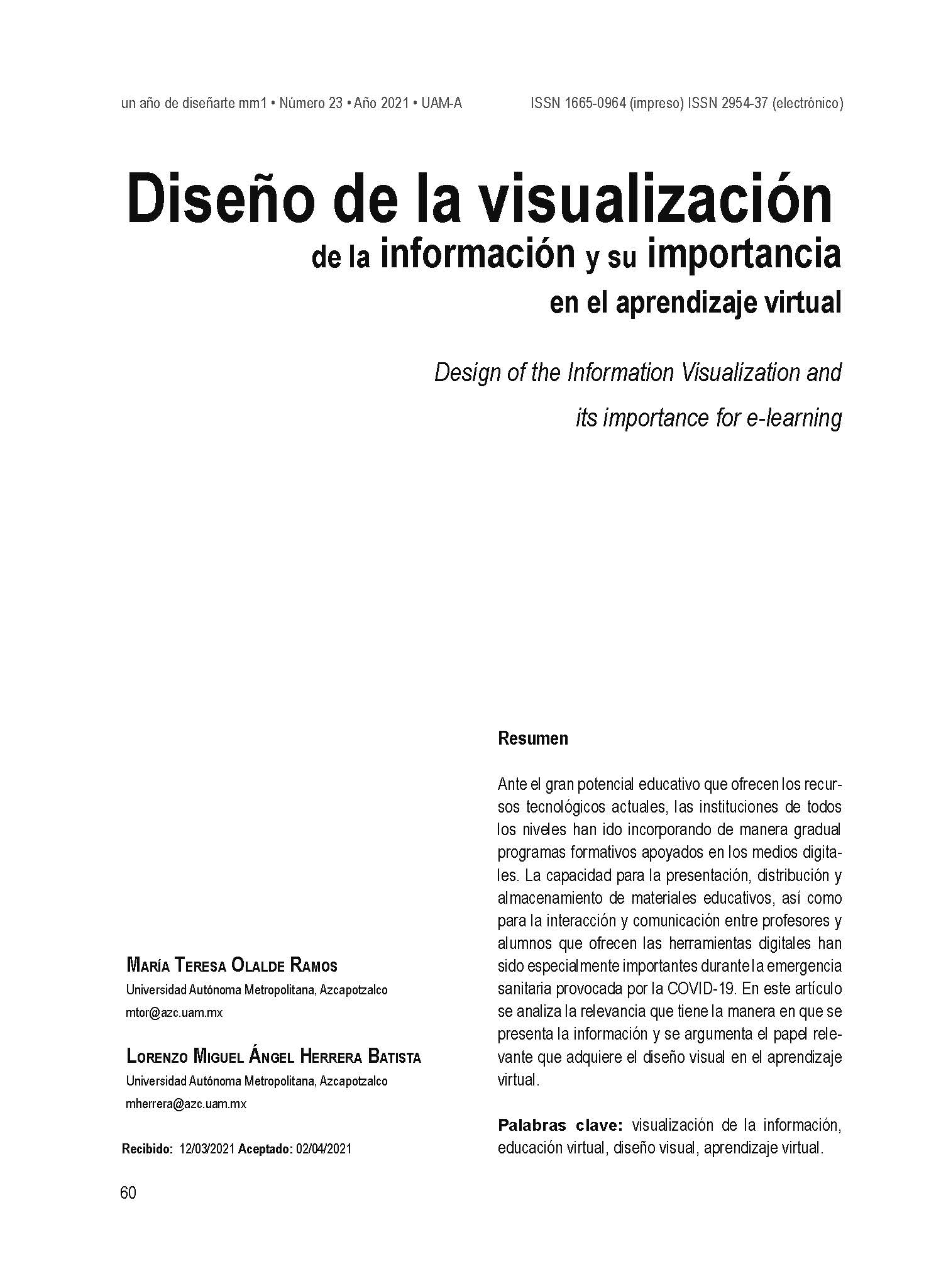 Diseño y visualización de la información